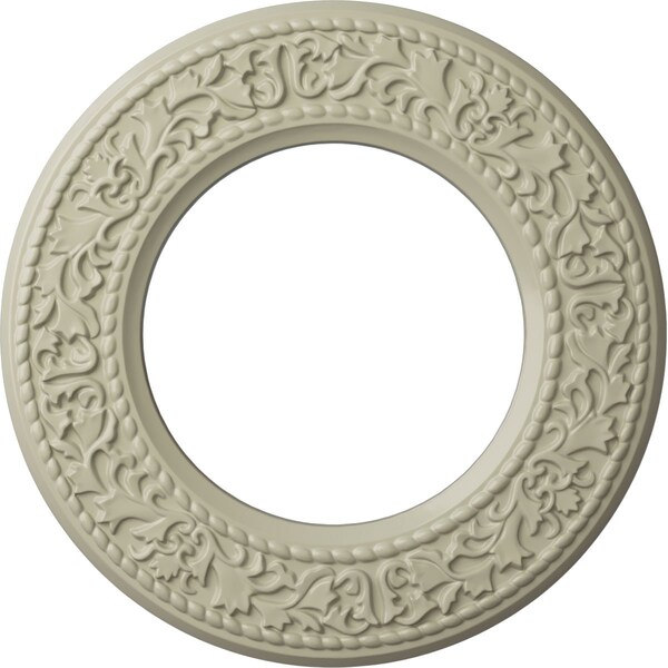 Ekena Millwork Blackthorn Ceiling Medallion (Canopies up to 7 1/2"), 13 3/8"OD x 7 1/2"ID x 3/4"P, Clear Yellow CM13BLCYF - main